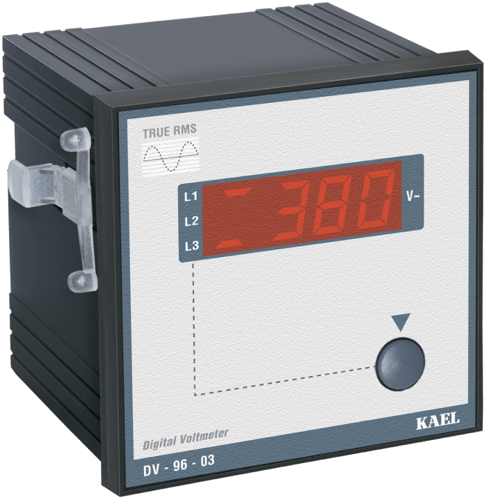 Kael 0-500V AC Seçilebilir 3 Fazlı Voltmetre DV-96-03