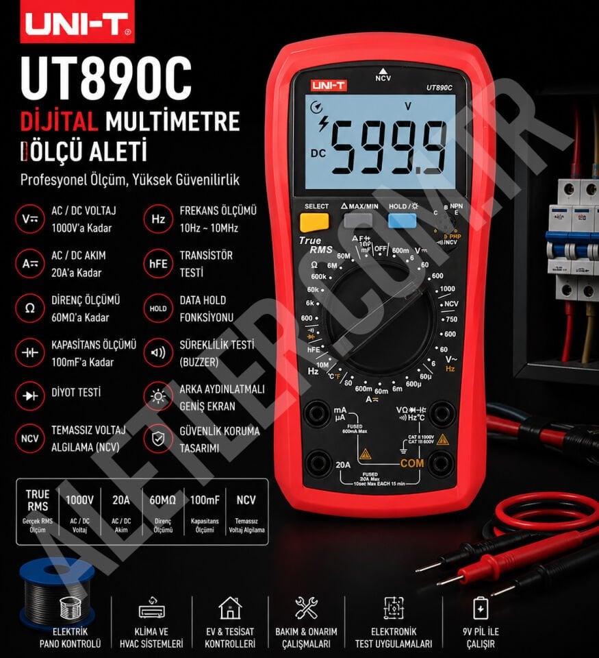 Unit UT890C Dijital Multimetre