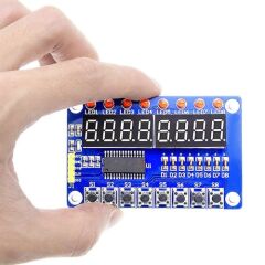 TM1638 8 Hane 7 Segment Ekran Led Buton Kartı