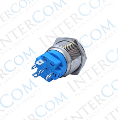 E48 19MM METAL BUTON KALICILI 12-24V TURUNCU LED 1NO/1NC