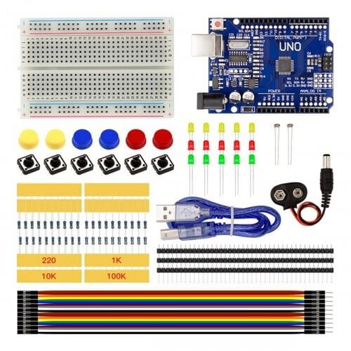 Arduino Uno R3 Başlangıç Seti 78 Parça Kutulu