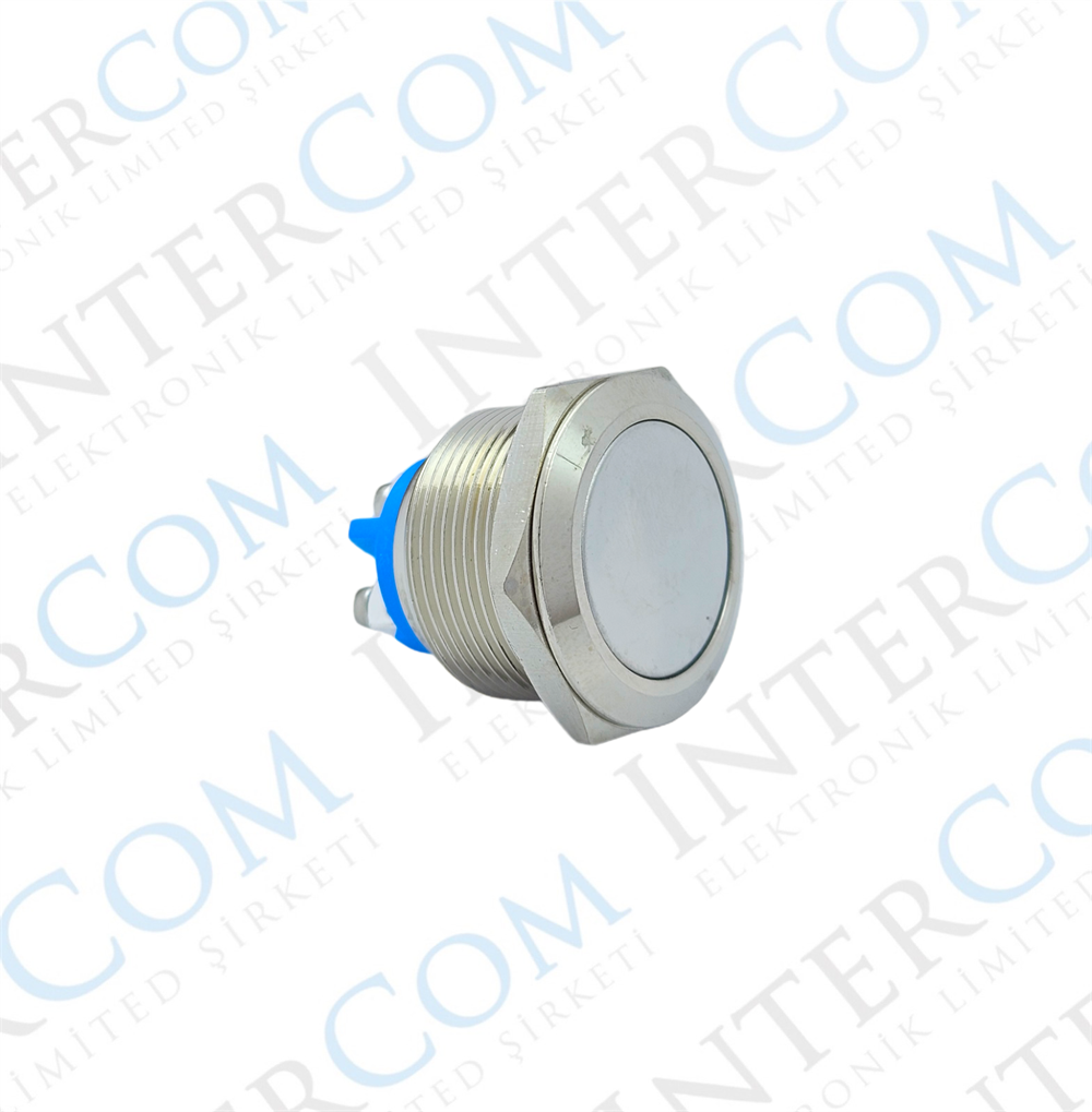 E89 22MM METAL BUTON YAYLI DÜZ KAFA 1NO