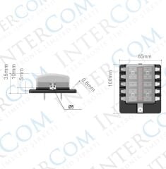 IC-276A-10 SİGORTA KUTUSU 10'LU İKAZ IŞIKLI