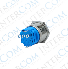 E76 22MM METAL BUTON KALICILI 12-24V TURUNCU LED 1NO/1NC