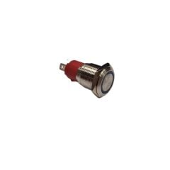 16MM METAL BUTON YAYLI MAVİ LED 12V 10AMPER 4P