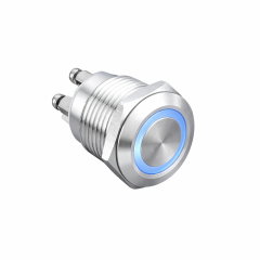 19mm Metal Led'li Buton Yaylı IP67
