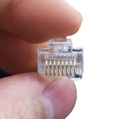 10x RJ45 8P8C Plastik Soket
