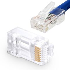 10x RJ45 8P8C Plastik Soket