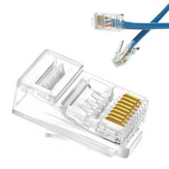 10x RJ45 8P8C Plastik Soket