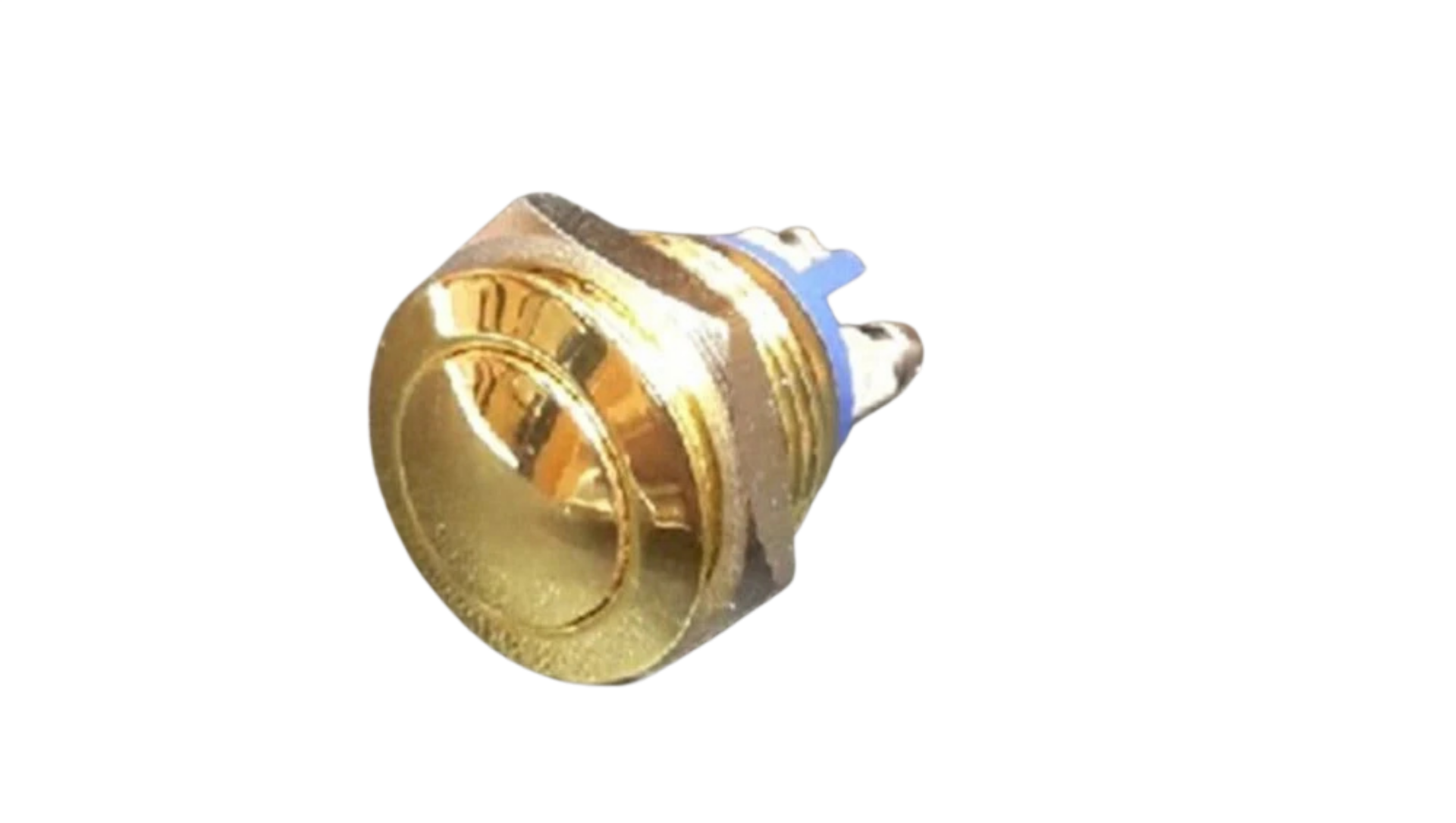 NO60 GQ16B-10-G 16mm Metal Yaylı Buton Altın Rengi IP65 Bombeli