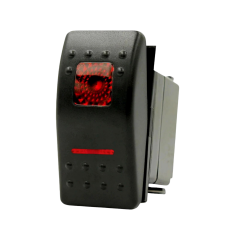 IC-134M-4 Marin Switch Kare + Çizgi Işıklı (on)-off-(on)