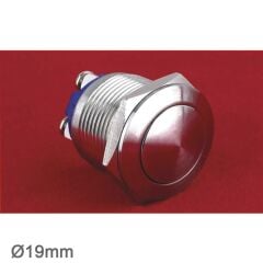 NO61 GQ19B-10-N 19mm Metal Yaylı Buton IP65 Bombeli