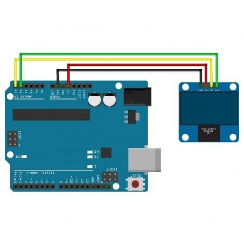 0.96 Inch Sarı Mavi Oled Modül