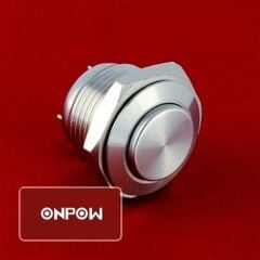 NO99 16mm Metal Yaylı Buton IP65