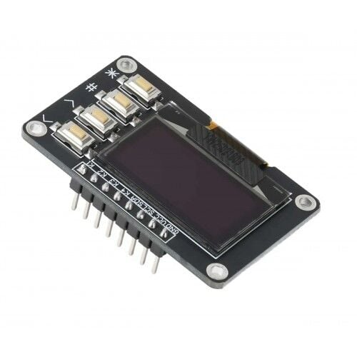 0.96 Butonlu 128x64 Oled Lcd Mavi