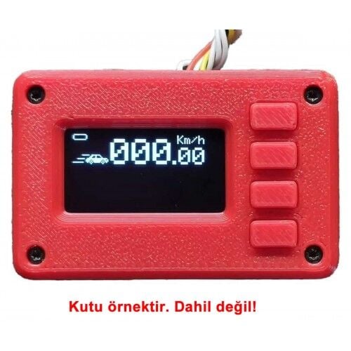 0.96 Butonlu 128x64 Oled Lcd Mavi