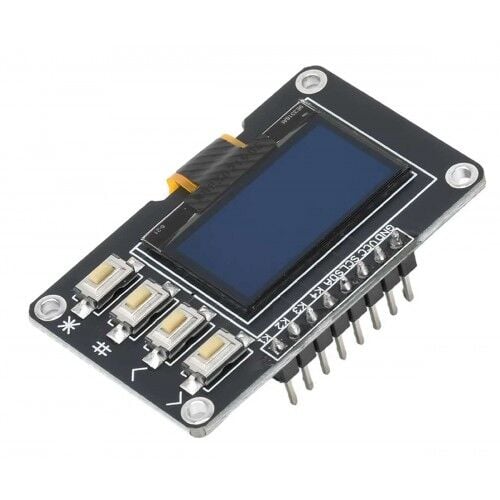 0.96 Butonlu 128x64 Oled Lcd Mavi