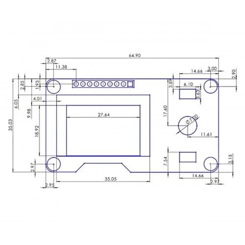 1.3 Beyaz Oled Enkoder 2x Buton