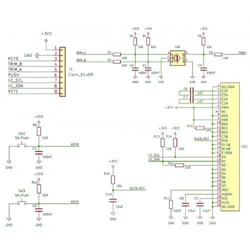 1.3 Beyaz Oled Enkoder 2x Buton