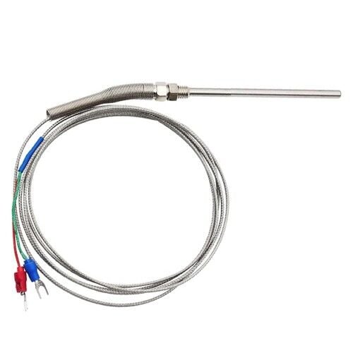 K Tip Thermocouple 100mm M8 Prob 1 Metre Kablo