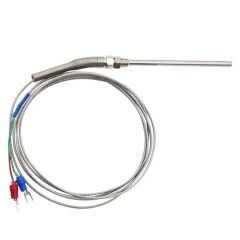 K Tip Thermocouple 100mm M8 Prob 1 Metre Kablo