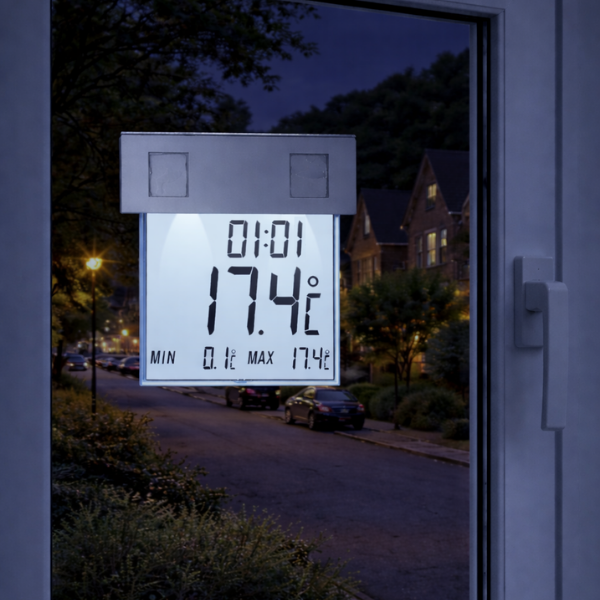 TFA 30.1035 Vision Solar Işıklı Dış Pencere Termometresi