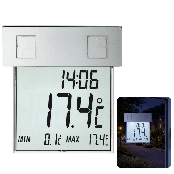 TFA 30.1035 Vision Solar Işıklı Dış Pencere Termometresi