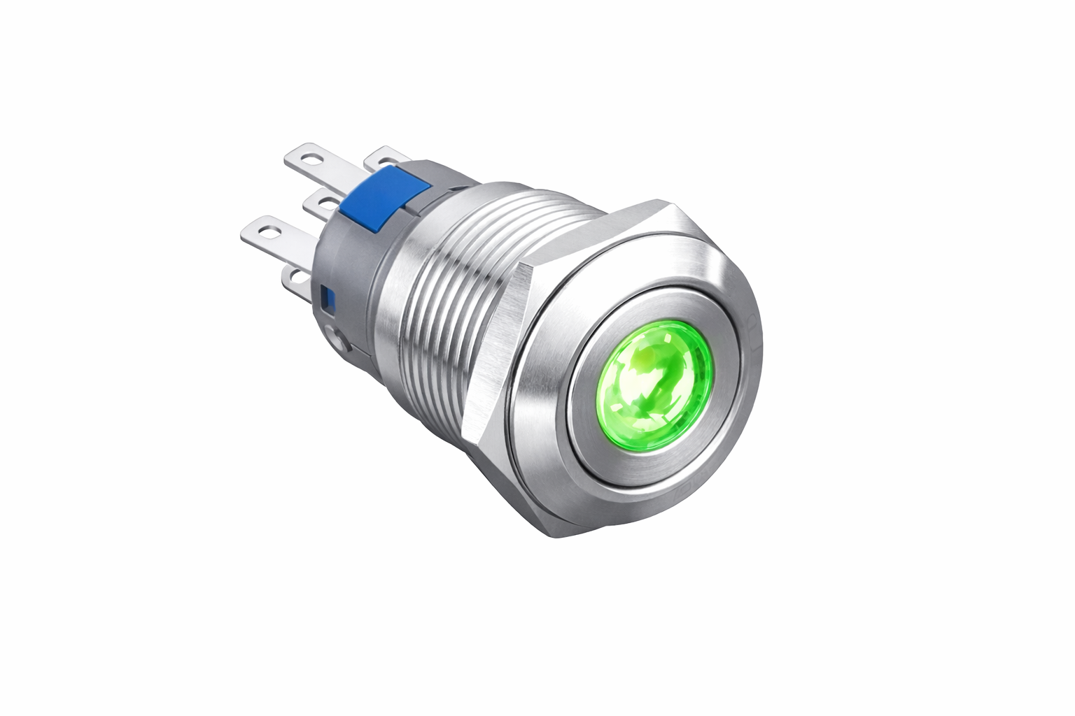 19mm Metal NOKTA Led'li Kalıcı Buton IP67 LAS1-AGQ-11ZD