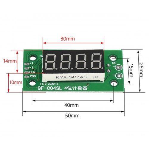 4 Bit Sayıcı Modül 0.36 QF-C04SL