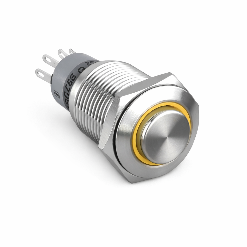 LAS2-GQH-11Z 16mm Metal Led'li Kalıcı Buton IP67