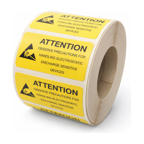 ESD Rulo Yapışkanlı Etiket Sticker