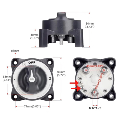 IC-275H AKÜ ŞALTERİ AĞIR HİZMET 500A 3P OFF-1-2