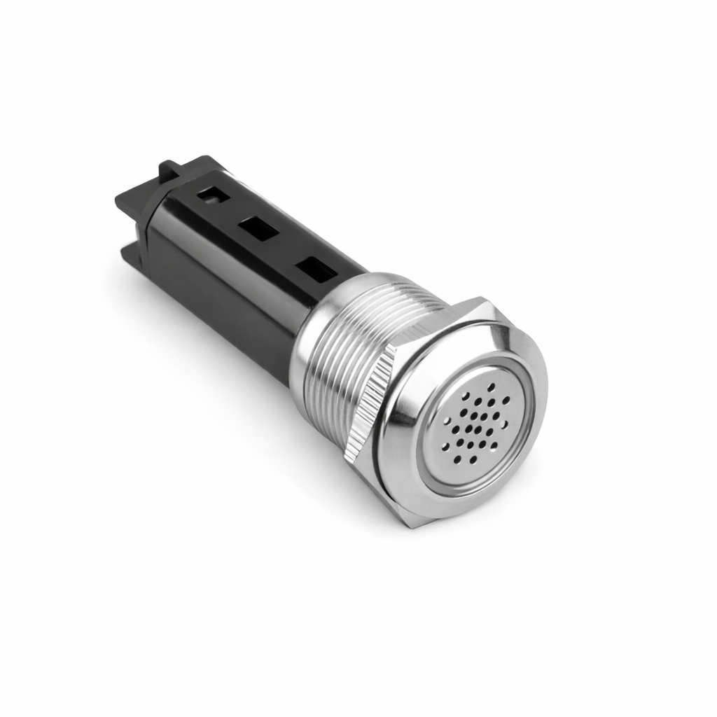 LAS1-AGQ-SM 19mm Metal Led'li Buzzer IP50