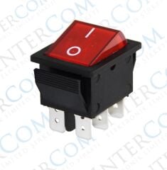 IC-104A Geniş Işıklı Anahtar 6P ON-OFF