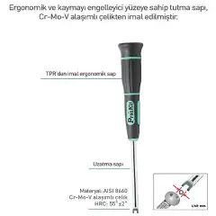 Proskit SD-2404 4 Parça Çatal Tornavida Seti
