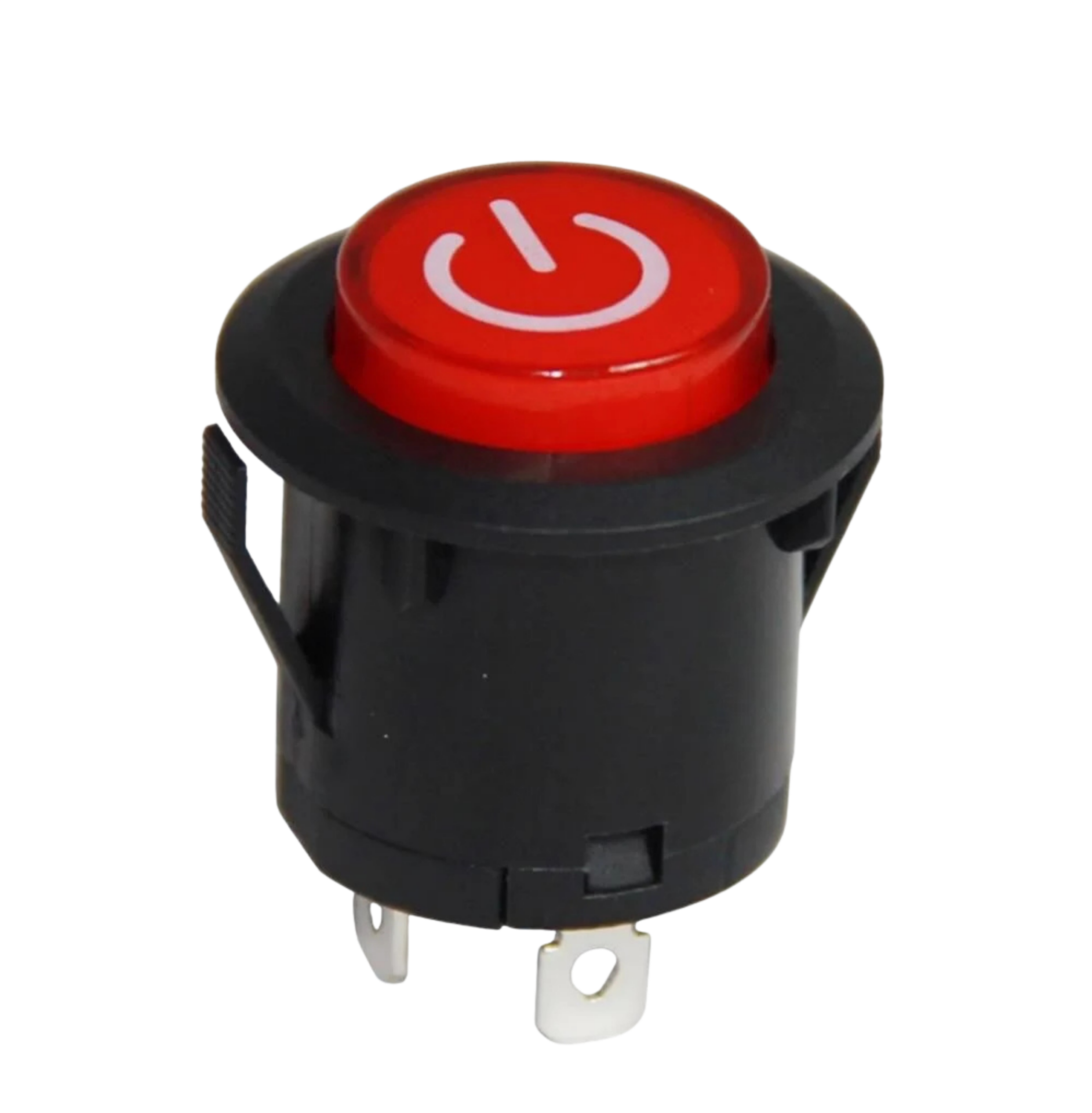 IC-180E 26mm Yaylı Rocker Buton Işıksız 'power' Simgeli