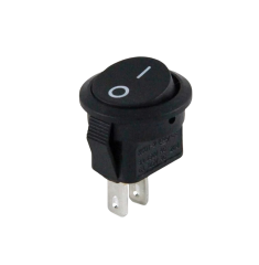 IC-134E Mini Yuvarlak Anahtar Işıksız ON-OFF 2P