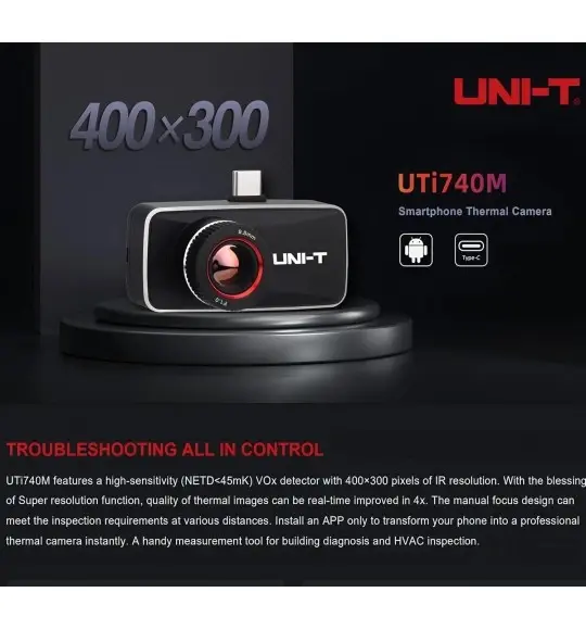 Unit UTi740M Android için Akıllı Telefon Termal Kamera