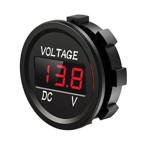DC Voltmetre 48V Yuvarlak
