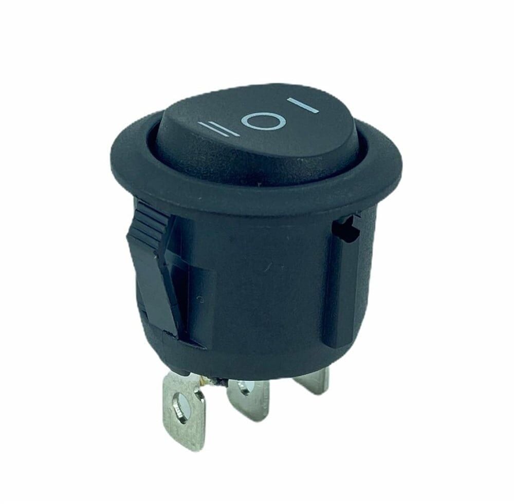 IC-134-2 YAYLI Yuvarlak Işıksız Anahtar (ON)-OFF-(ON) 3P