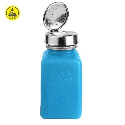 Antistatik ESD IPA Basmalı Flux-Alkol Şişesi Mavi Renk