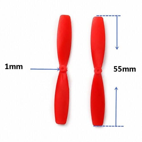 55mm Pervane 1 Çift Kırmızı