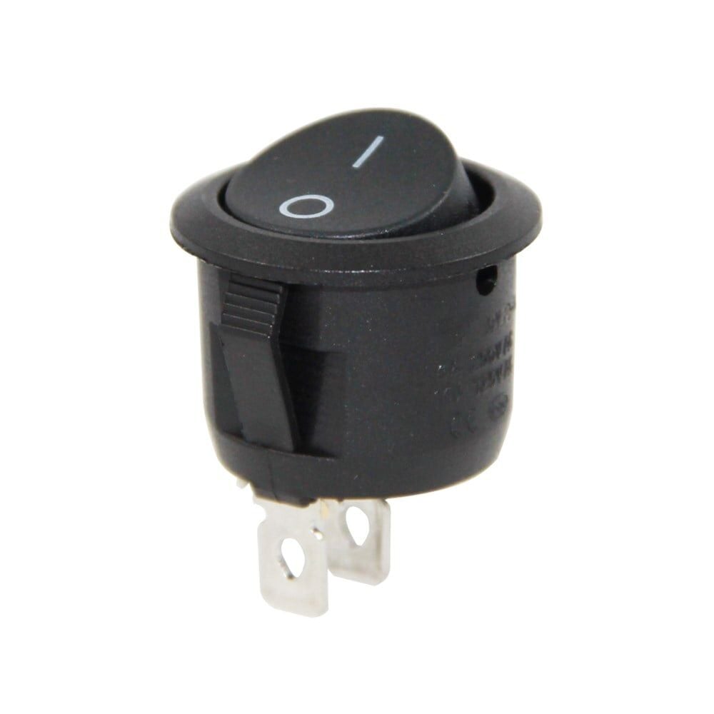 IC-133-2 YAYLI Yuvarlak Işıksız Anahtar (ON)-OFF 2P