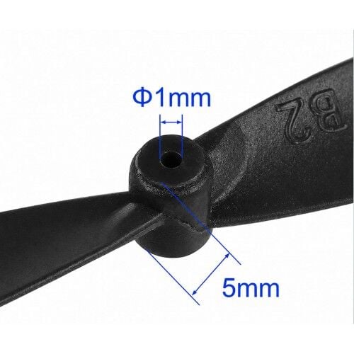 55mm Pervane 1 Çift Siyah