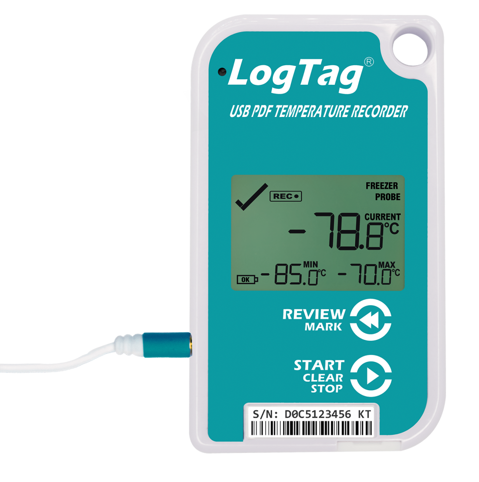 LogTag TREL30-16U Çok Kullanımlık Ultra Düşük Sıcaklık Kayıt Cihazı