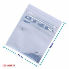 Kilitli Antistatik Poşet 13x18cm 100 Adet