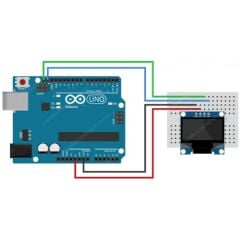 0.96 Inch Sarı Oled Lcd Modül