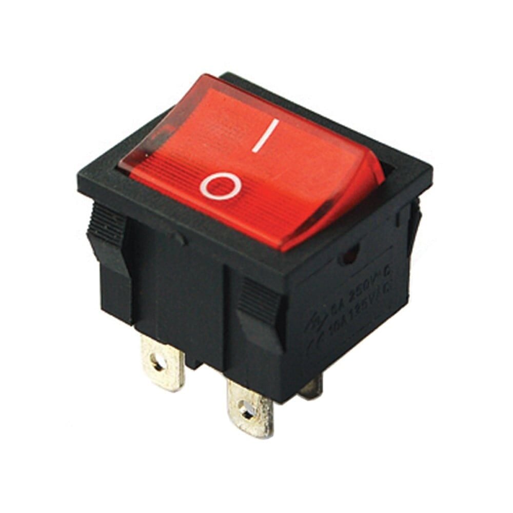 IC-126 Orta Boy Işıklı Anahtar ON-OFF 4P