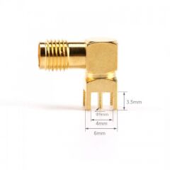 SMA PCB Tip Soket 90 Derece SMA-KWE