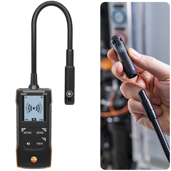 Testo 514 Soğutucu Gaz Kaçak Dedektörü | Değiştirilebilir Problu